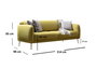 Atelier Del Sofa Sevilla 3 Seater Sofá Cama de 3 Plazas Amarillo